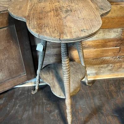 Antique Clover Table with Metal claw feet