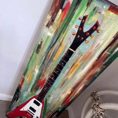 Guitar painting