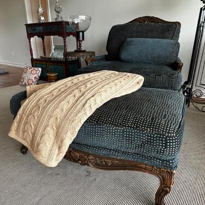 Beautiful armchair and ottoman