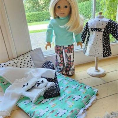 Lot 197   0 Bid(s)
American Girl Doll, custom dog-themed clothes & accessories