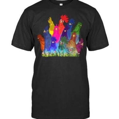 Lot 50   10 Bid(s)
Colorful unisex chicken t shirt