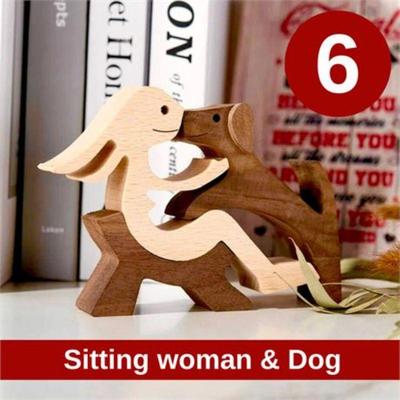 Lot 71   8 Bid(s)
Wooden carving, dog & its person #3