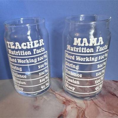 Lot 83   3 Bid(s)
Teacher and Mama Libbey beer glass set: