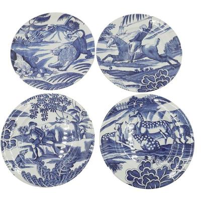 8 TIFFANY & CO PLATES BUTTERFLY + MENAGERIE