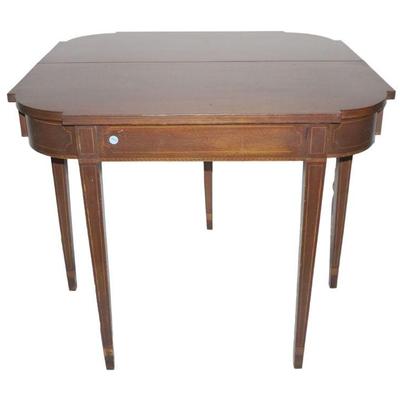 HEPPLEWHITE FOLDING CARD TABLE