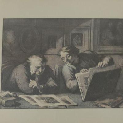 HONORE DAUMIER LITHOGRAPH THE PRINT COLLECTOR