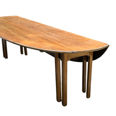 ANTIQUE GEORGIAN STYLE HUNT TABLE DROP LEAF