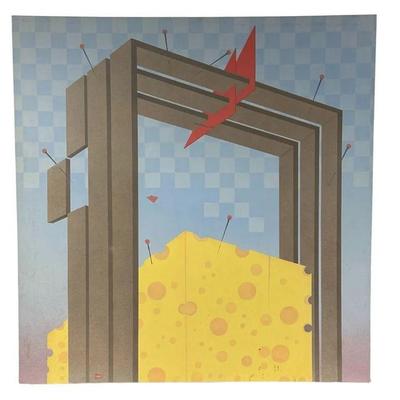 LARGE ORIGINAL KARL WAHL JR 1982 CONTEMPORARY ABSTRACT