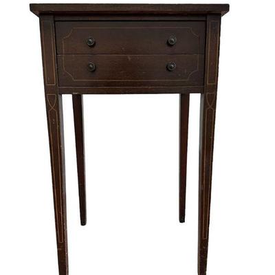 ANTIQUE HEPPLEWHITE STYLE 2 DRAWER STAND
