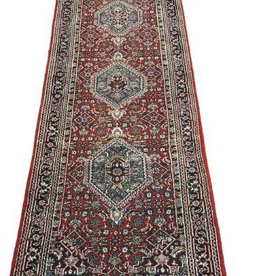 HAND KNOTTED INDO PERSIAN BIDJAR RUNNER 12 ft