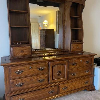 2-Piece Dresser and Mirror.