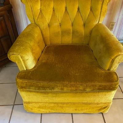 Vintage Velvet Chair. (Seat is the same color as the chair)