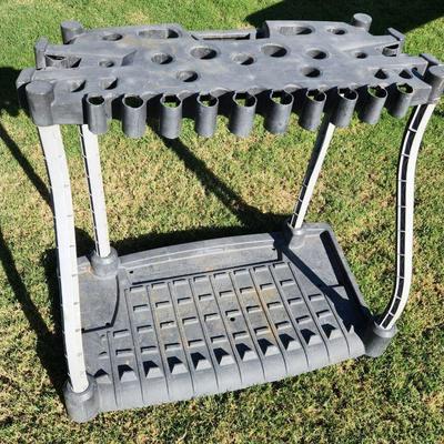 Large lawn tool caddy