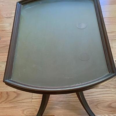 Duncan Phyfe small table with glass tray