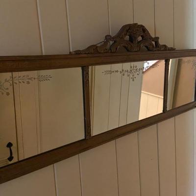 Antique Tripart Mirror