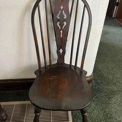 Antique Bent & Bros. Splat & Rung Back Chair