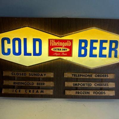 Rheingold Beer Advertising Sign