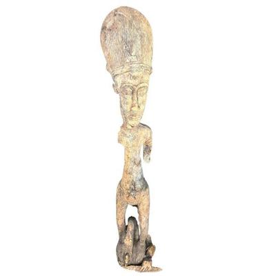 Vintage African Carved Wooden Tribal Statue