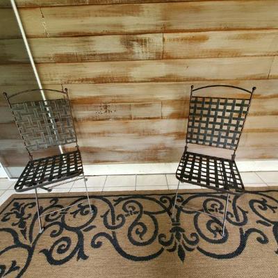 $40 each Wrought Iron Bistro Chairs