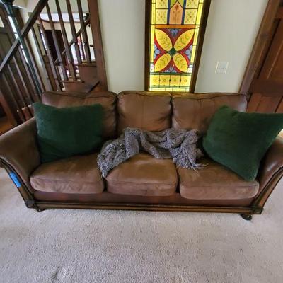 $300.00 Nubeck Harvest Couch 
7ft
