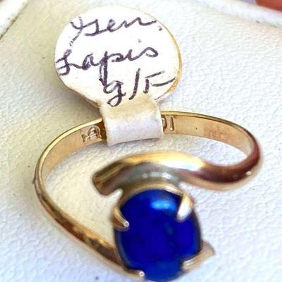 HPT076 LÃ¡pis-lazuli Ring (genuine )/ Size 6