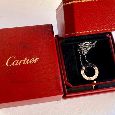 HPT108 Cartier Love Necklace W/ Diamonds