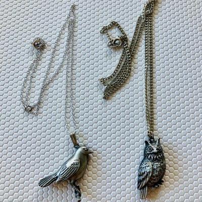 HPT129 2 More SS Pewter Necklaces 