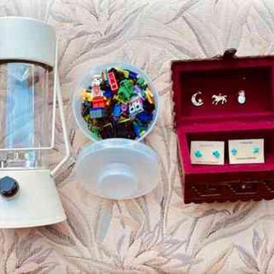 HPT059 Lamp, Lego, Jewlry Box W/ Jewelry