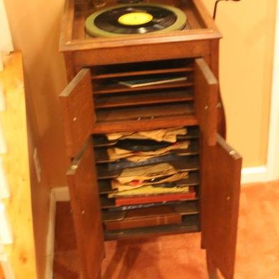 All albums also for sale, separately, in addition to the antique Victrola!
