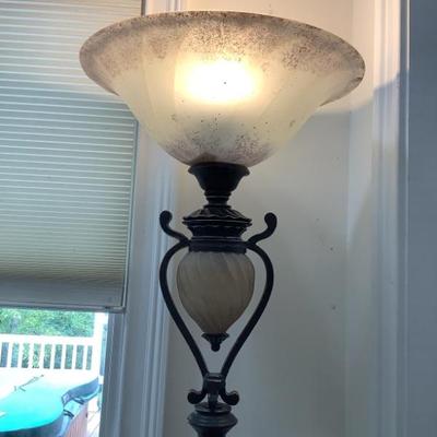 $65 free standing lamp 72"H 12" diameter