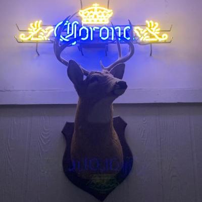 $60 Corona sign 
$$ & deer head for sale
