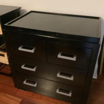 $55 black chest 4 drawer 31