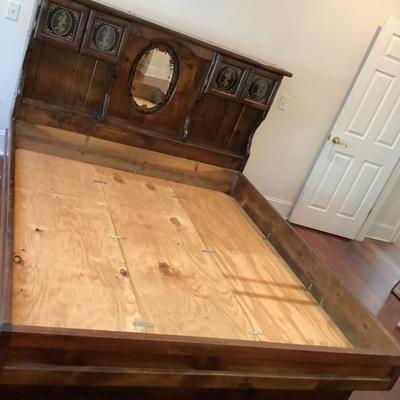 $99 bedframe and headboard-headboard can be removed, 6 drawers underneath 94" x 72"