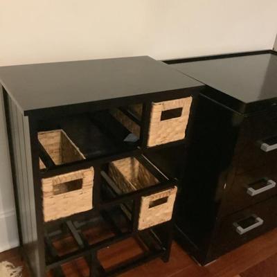 $35 black organizer 32"H 22: L 13"depth