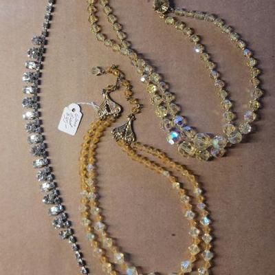 Vintage Glass bead necklaces