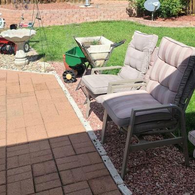 Patio chairs and yard items