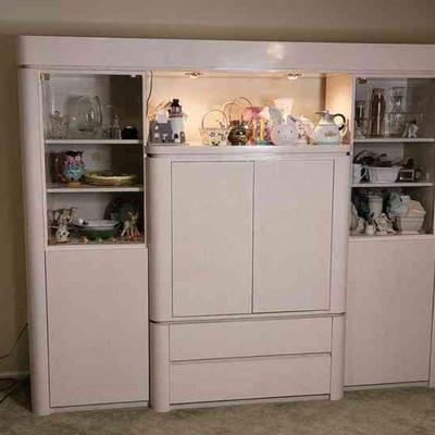 Ivory-Colored Entertainment Center