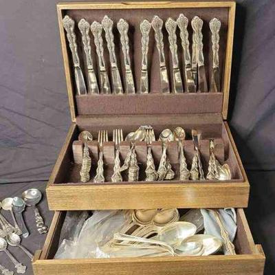 International Silver Plate Flatware Set W Misc. Pieces