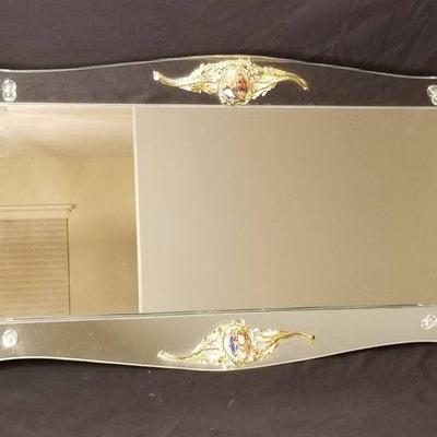 Vintage Mirrored Footed Vanity Tray