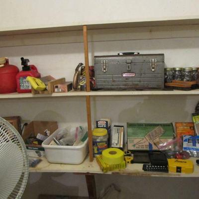 The tools!!! Heck yeah!  We have tons of power tools, yard tools, hand tools, antique tools, workbenches, ladders, toolboxes, storage...