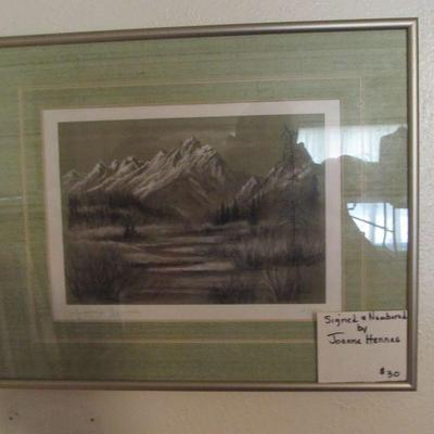Framed art by Joanna Hennes