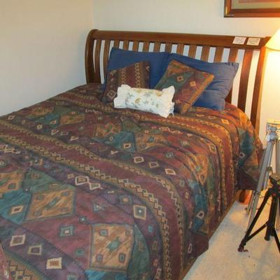 Queen size Mission style bed