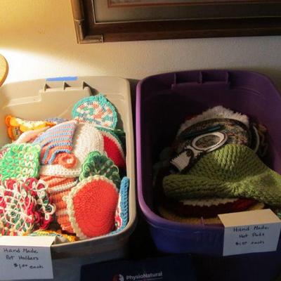 We have lots of handmade goods all around the house.