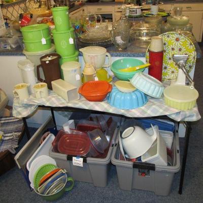 Large selection of vintage TUPPERWARE