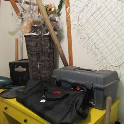 The tools!!! Heck yeah!  We have tons of power tools, yard tools, hand tools, antique tools, workbenches, ladders, toolboxes, storage...