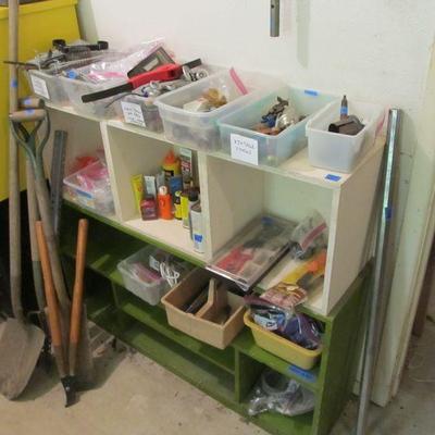 The tools!!! Heck yeah!  We have tons of power tools, yard tools, hand tools, antique tools, workbenches, ladders, toolboxes, storage...
