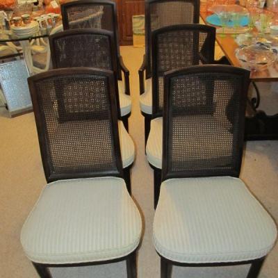 6 MID-CENTURY FINE HENREDON DINING CHAIRS