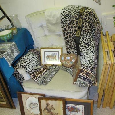 A cute living room chair in a great neutral color!