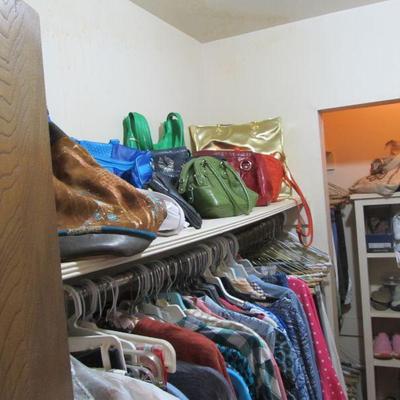 HUGE SELECTION of ladiesâ€™ fashions
-	Blouses, shirts, t-shirts, skirts, pants, jackets, outerwear, sweatshirts, jeans, shoes, sandals,...