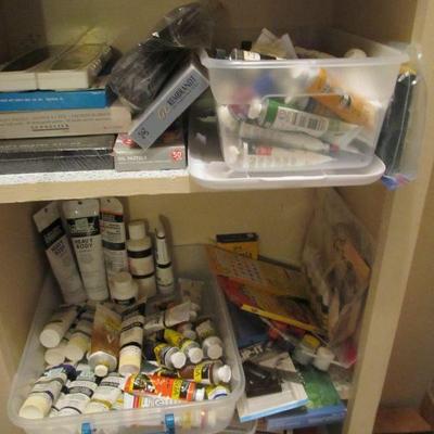 HUGE FINE SELECTION of artist painting supplies as well as crafters supplies!
-	HUGE selection of stretched canvases & canvas boards...